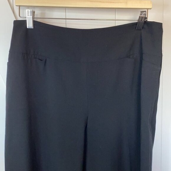 Vince Camuto dress pants wide leg side zip black career special event sz 10 - Picture 6 of 8